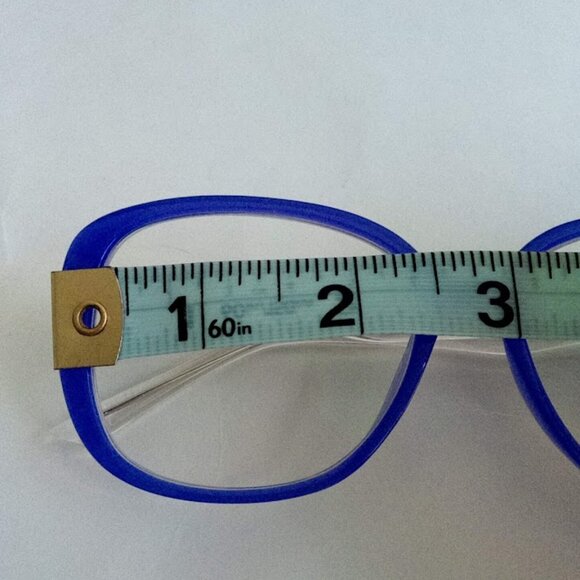 Purple Rim Transparent Temple & Temple Tips Women's Prescription Eye Glasses - Picture 11 of 15